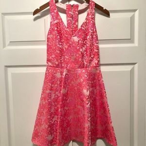 Pink Floral Cocktail Dress S